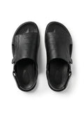 BLACK LEATHER SANDAL